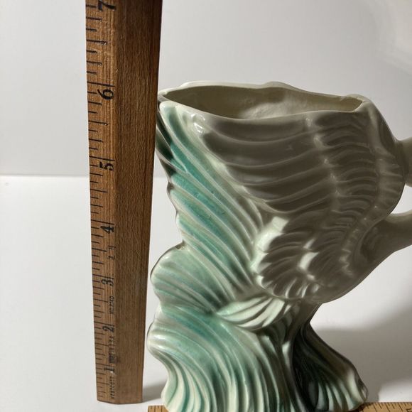 VTG Stuart McCulloch California Ceramics Swan White Flamingo Vase Figurine MCM - Picture 16 of 16